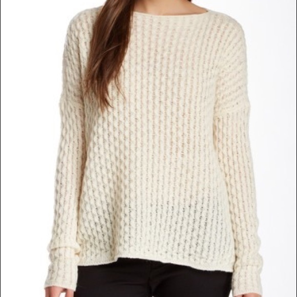 Vince Sweaters - Vince ivory cable knit sweater wool, alpaca, camel